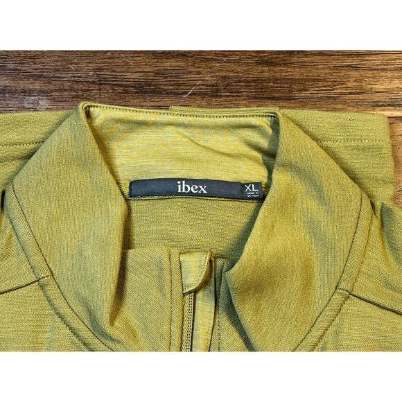 NWT Ibex Shak Lite Jacket Full Zip Merino Wool Olive Oil Green Men’s XL